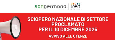 Sciopero raccolta rifiuti. 10-12-2025